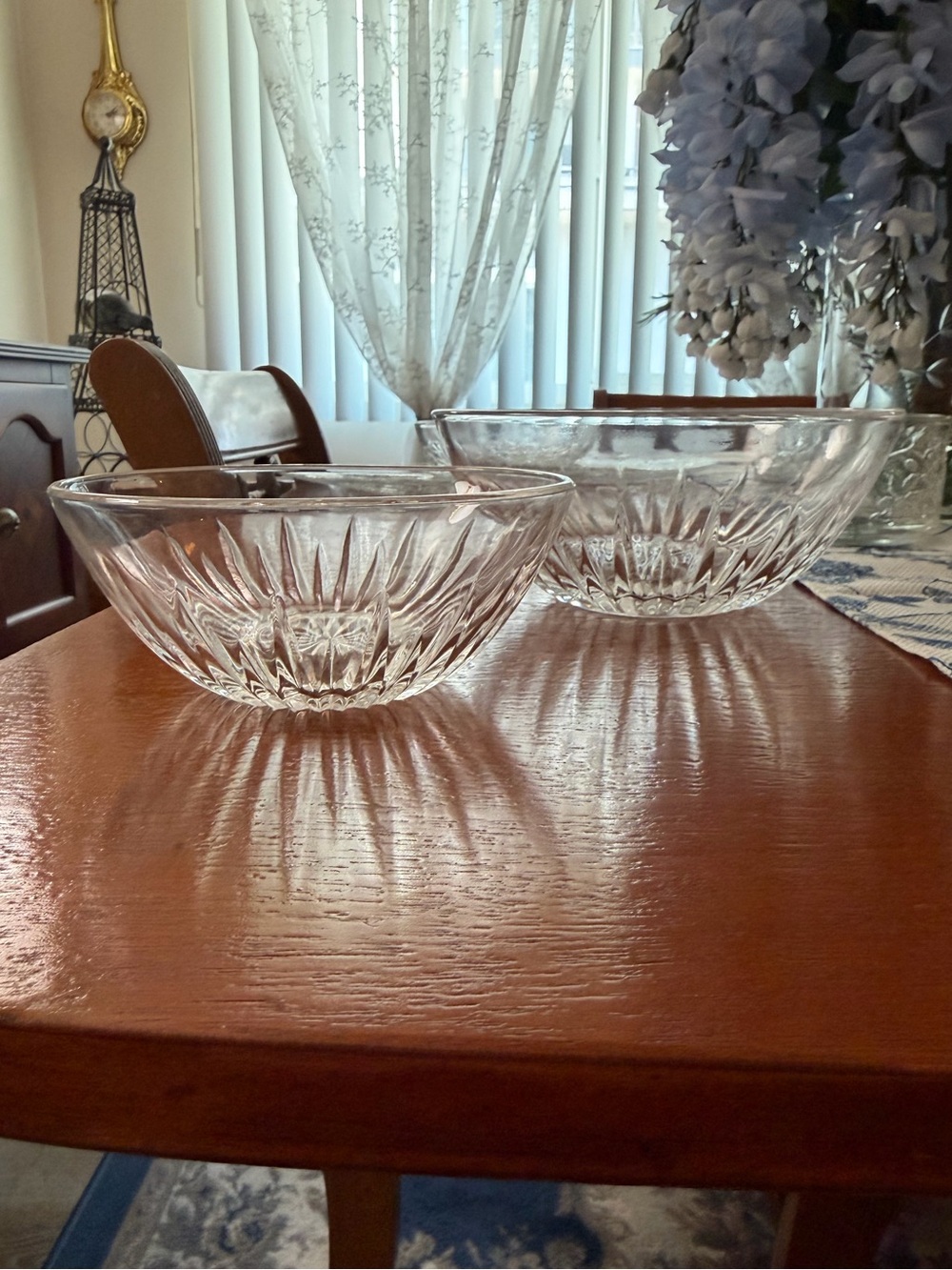 Vintage Princess House highlights lead Crystal bowls